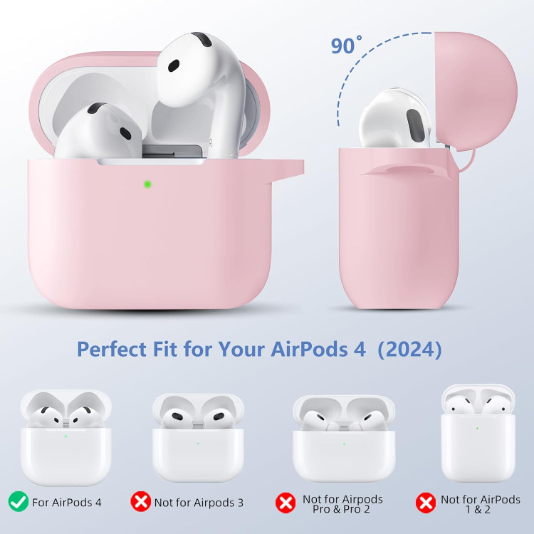 خرید کاور سیلیکونی مناسب برای کیس اپل 4ANC /AirPods 4 با بهترین کیفیت