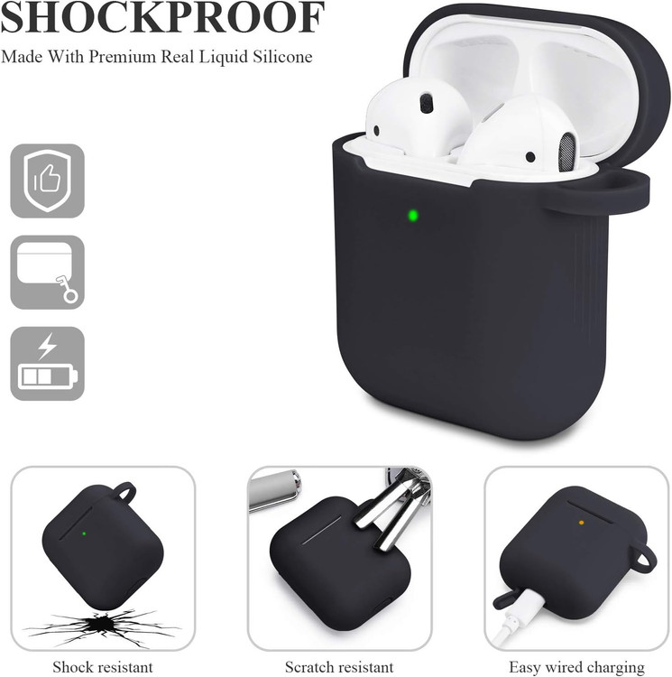 خرید کاور ایرپاد سیلیکونی ایرپاد 1/2 | Airpods 1/2 Silicone Case درجه یک اصل از دیجی اکسس