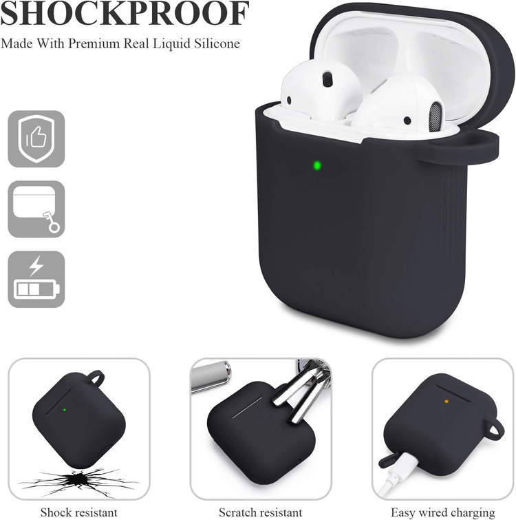 خرید کاور ایرپاد سیلیکونی ایرپاد 1/2 | Airpods 1/2 Silicone Case درجه یک اصل از دیجی اکسس