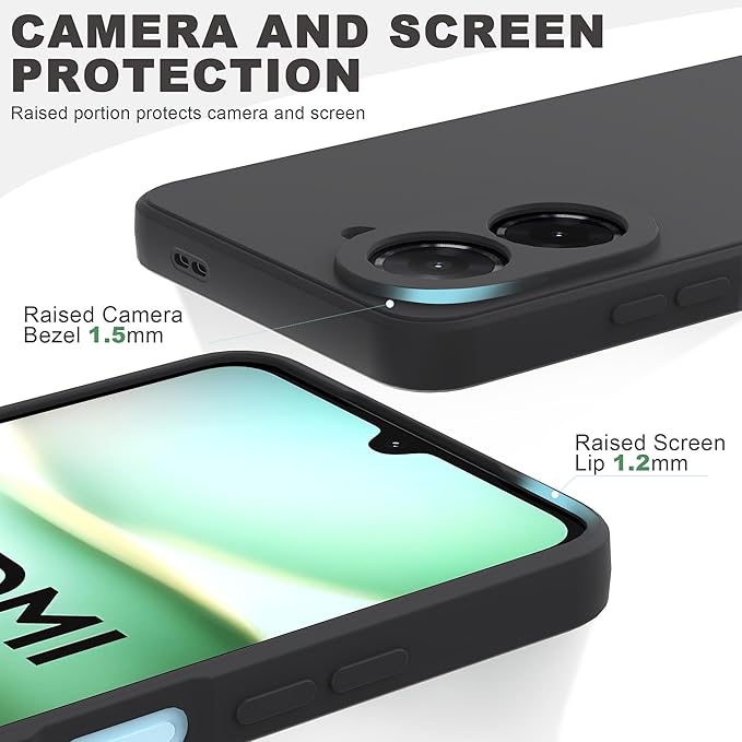 خریدقاب محافظ سیلیکونی محافظ لنز دار Liquid Silicone Slim Case | Xiaomi Redmi A5 4G از دیجی اکسس