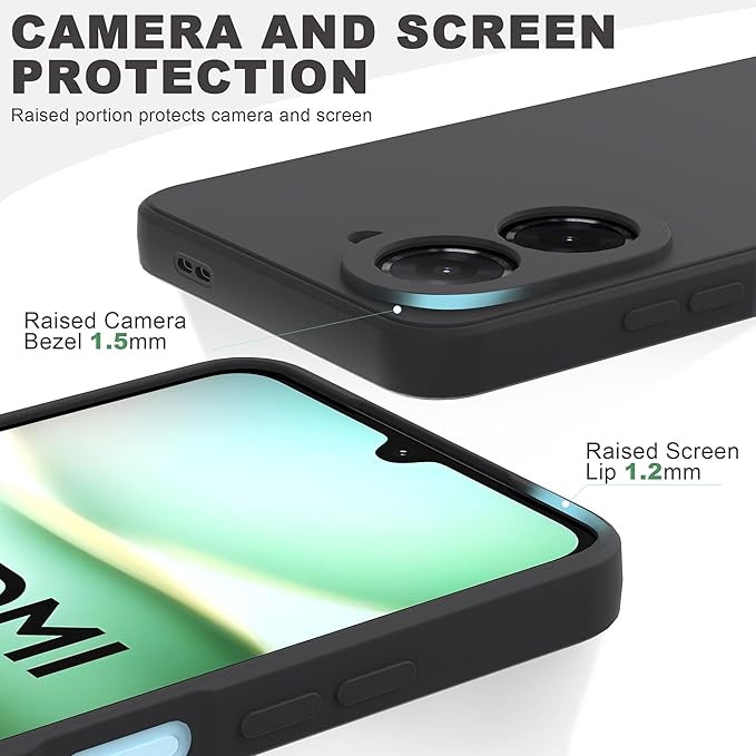 خریدقاب محافظ سیلیکونی محافظ لنز دار Liquid Silicone Slim Case | Xiaomi Redmi A5 4G از دیجی اکسس