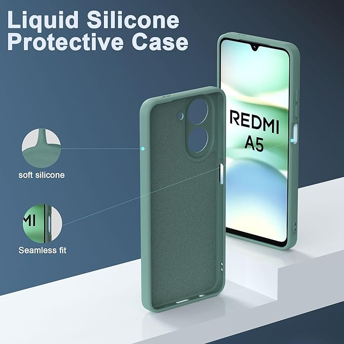 خریدقاب محافظ سیلیکونی محافظ لنز دار Liquid Silicone Slim Case | Xiaomi Redmi A5 4G از دیجی اکسس