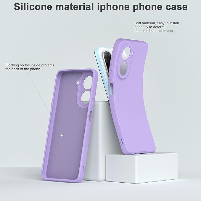 خریدقاب محافظ سیلیکونی محافظ لنز دار Liquid Silicone Slim Case | Xiaomi Redmi A5 4G از دیجی اکسس