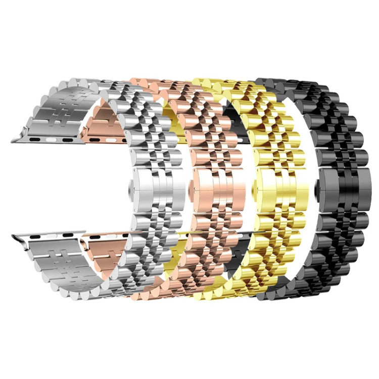 خرید بند استیل مدل 5 مهره مناسب برای اپل واچ 42/44/45/49 میلی متری ضد حساسیت از دیجی اکسس