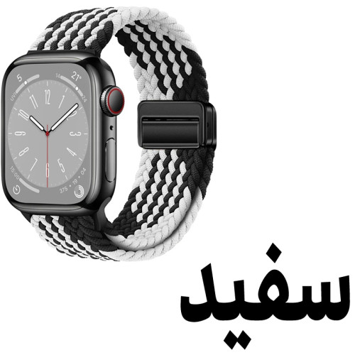 خرید بند سولو (بافت) مدل Braided-B مناسب برای اپل واچ سری 1/2/3/4/5/6/7/8/9سایز 38/40/41 میلی متری ضد حساسیت از دیجی اکسس