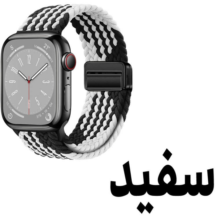 خرید بند سولو (بافت) مدل Braided-B مناسب برای اپل واچ سری 1/2/3/4/5/6/7/8/9سایز 38/40/41 میلی متری ضد حساسیت از دیجی اکسس