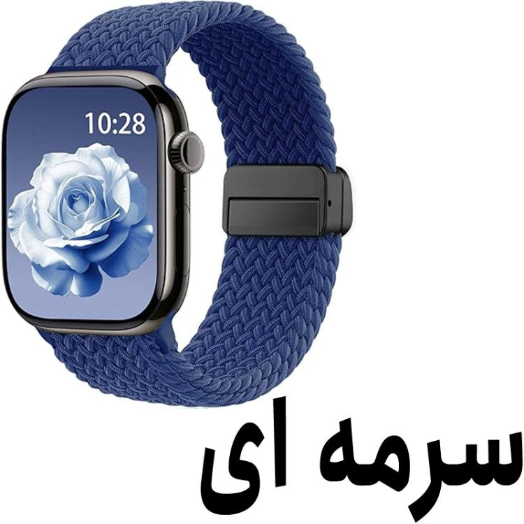 خرید بند سولو (بافت) مدل Braided-B مناسب برای اپل واچ سری 1/2/3/4/5/6/7/8/9سایز 38/40/41 میلی متری ضد حساسیت از دیجی اکسس