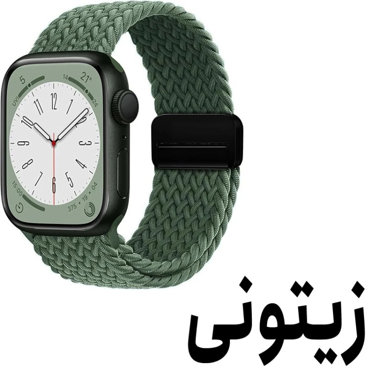 خرید بند سولو (بافت) مدل Braided-B مناسب برای اپل واچ سری 1/2/3/4/5/6/7/8/9سایز 38/40/41 میلی متری ضد حساسیت از دیجی اکسس