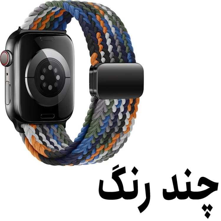خرید بند سولو (بافت) مدل Braided-B مناسب برای اپل واچ سری 1/2/3/4/5/6/7/8/9سایز 38/40/41 میلی متری ضد حساسیت از دیجی اکسس
