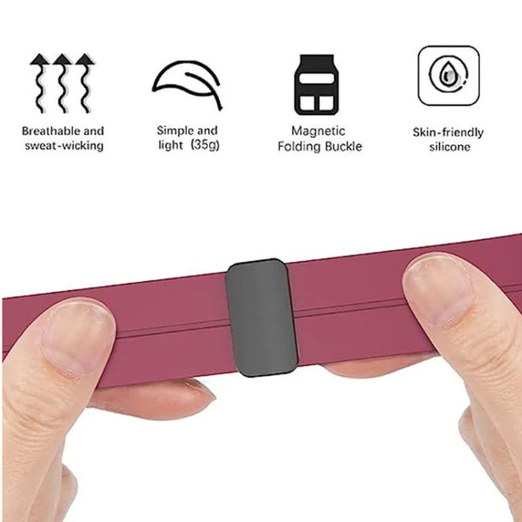 خرید بند سیلیکونی مگنتی مدل Magnetic Silicon مناسب برای ساعت هوشمند شیائومی Redmi Watch 5 Active ازدیجی اکسس