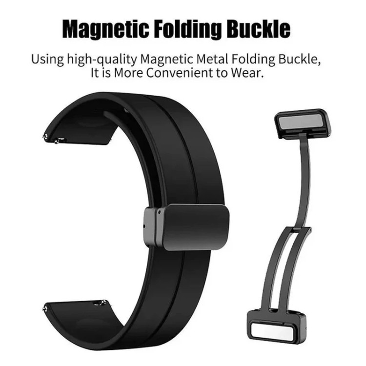 خرید بند سیلیکونی مگنتی مدل Magnetic Silicon مناسب برای ساعت هوشمند شیائومی Redmi Watch 5 Active ازدیجی اکسس