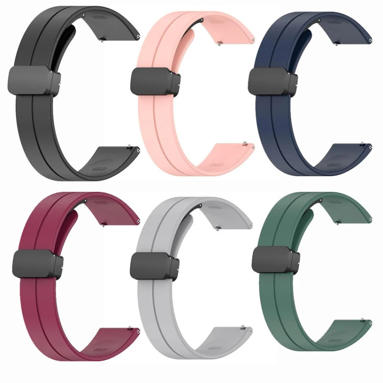 خرید بند سیلیکونی مگنتی مدل Magnetic Silicon مناسب برای ساعت هوشمند شیائومی Redmi Watch 5 Active ازدیجی اکسس