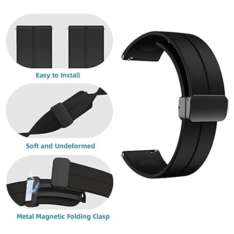 خرید بند سیلیکونی مدل Magnetic مناسب برای ساعت هوشمند گلوریمی Glorimi M1 Pro / M2 / M2 Pro / M2 Max / GS1 Pro / GS2 / GR1 از دیجی اکسس