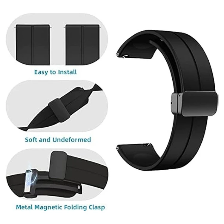خرید بند سیلیکونی مدل Magnetic مناسب برای ساعت هوشمند گلوریمی Glorimi M1 Pro / M2 / M2 Pro / M2 Max / GS1 Pro / GS2 / GR1 از دیجی اکسس