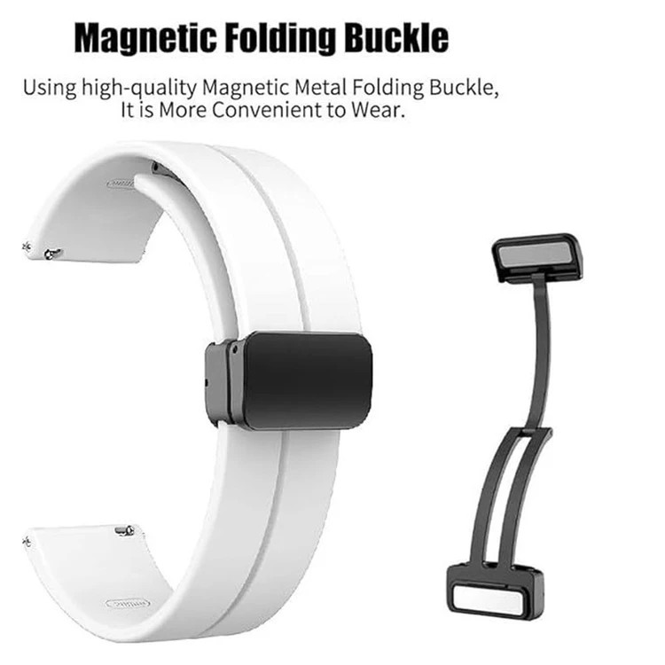 خرید بند سیلیکونی مدل Magnetic مناسب برای ساعت هوشمند گلوریمی Glorimi M1 Pro / M2 / M2 Pro / M2 Max / GS1 Pro / GS2 / GR1 از دیجی اکسس