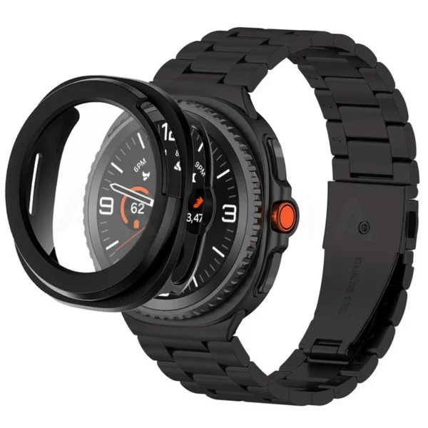 خرید بند استیل / فلزی مدل 3Bead GRDH مناسب برای ساعت هوشمند سامسونگ Galaxy Watch 8 40mm به همراه کاور دیجی اکسس