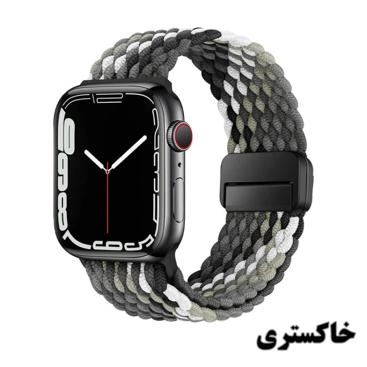 خرید بند سولو (بافت) مدل Braided-B مناسب برای اپل واچ سری 1/2/3/4/5/6/7/8/9سایز 38/40/41 میلی متری ضد حساسیت از دیجی اکسس