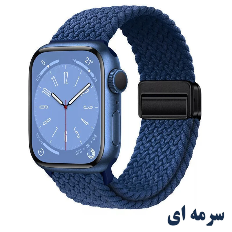 خرید بند سولو (بافت) مدل Braided-B مناسب برای اپل واچ سری 1/2/3/4/5/6/7/8/9سایز 38/40/41 میلی متری ضد حساسیت از دیجی اکسس