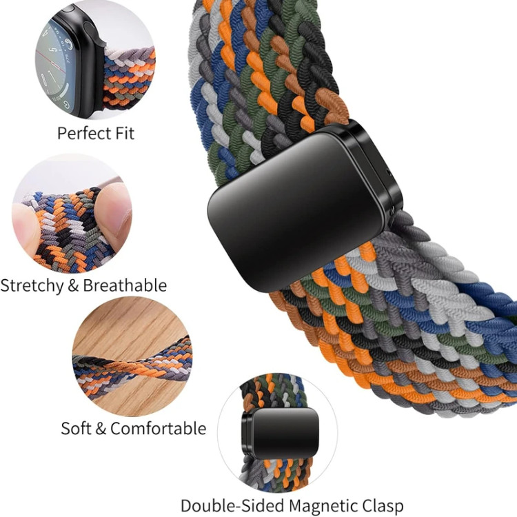خرید بند سولو (بافت) مدل Braided-B مناسب برای اپل واچ سری 1/2/3/4/5/6/7/8/9سایز 38/40/41 میلی متری ضد حساسیت از دیجی اکسس