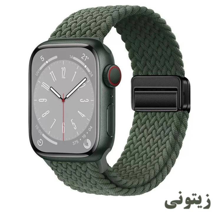 خرید بند سولو (بافت) مدل Braided-B مناسب برای اپل واچ سری 1/2/3/4/5/6/7/8/9سایز 38/40/41 میلی متری ضد حساسیت از دیجی اکسس