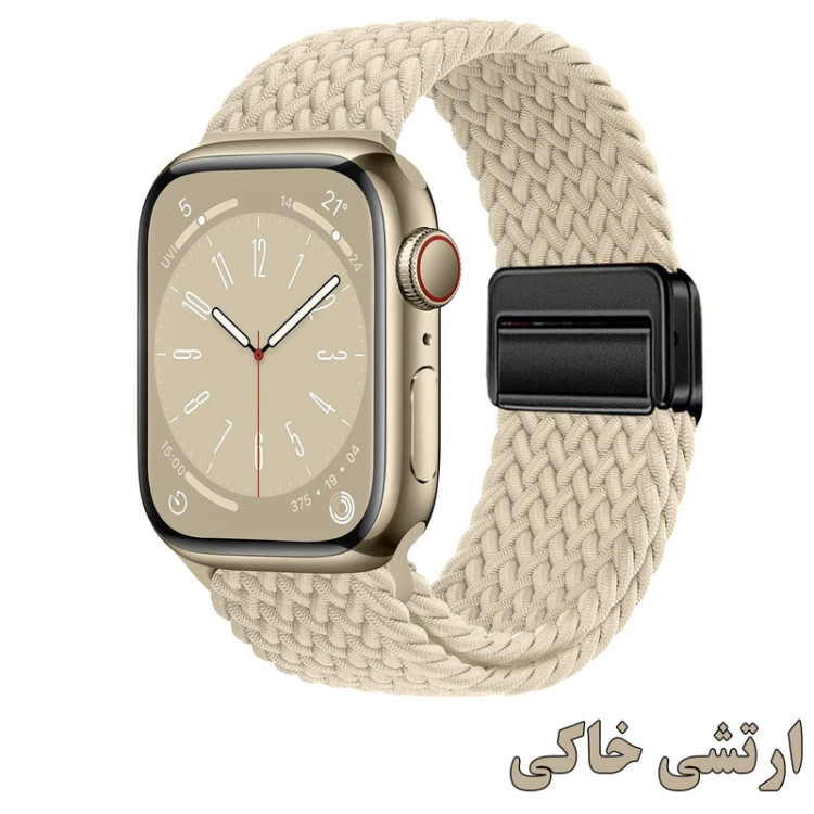 خرید بند سولو (بافت) مدل Braided-B مناسب برای اپل واچ سری 1/2/3/4/5/6/7/8/9سایز 38/40/41 میلی متری ضد حساسیت از دیجی اکسس