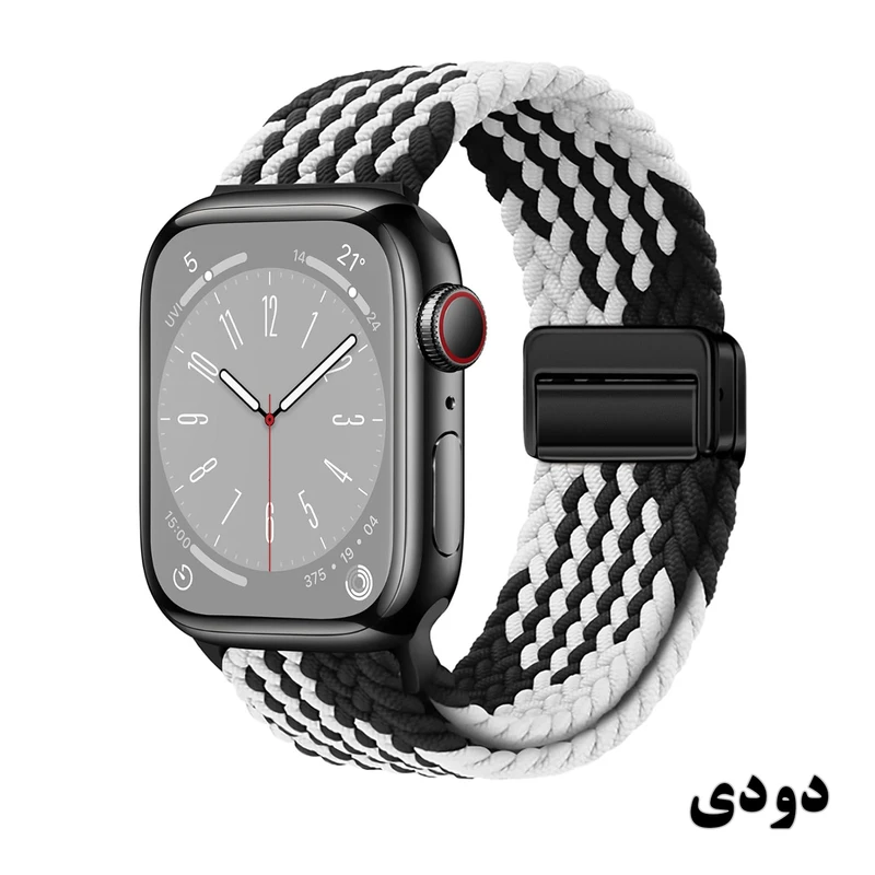 خرید بند سولو (بافت) مدل Braided-B مناسب برای اپل واچ سری 1/2/3/4/5/6/7/8/9سایز 38/40/41 میلی متری ضد حساسیت از دیجی اکسس