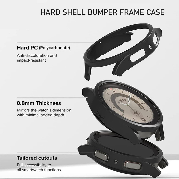 خرید کاور سامسونگ گلکسی واچ 5 پرو سایز 45 میلی متری WATCH 5 pro 45MM مدل HARD CASE بدون گلس از دیجی اکسس