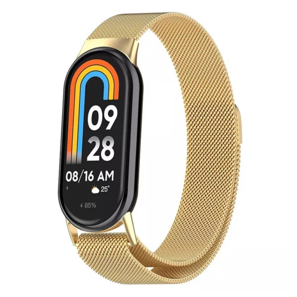 خرید بند میلانس/حصیری استیل مدل Milanese GRDS مناسب برای مچ بند هوشمند شیائومی /۹/۸/Mi Band 10 به همراه کاور