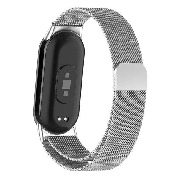 خرید بند میلانس/حصیری استیل مدل Milanese GRDS مناسب برای مچ بند هوشمند شیائومی /۹/۸/Mi Band 10 به همراه کاور