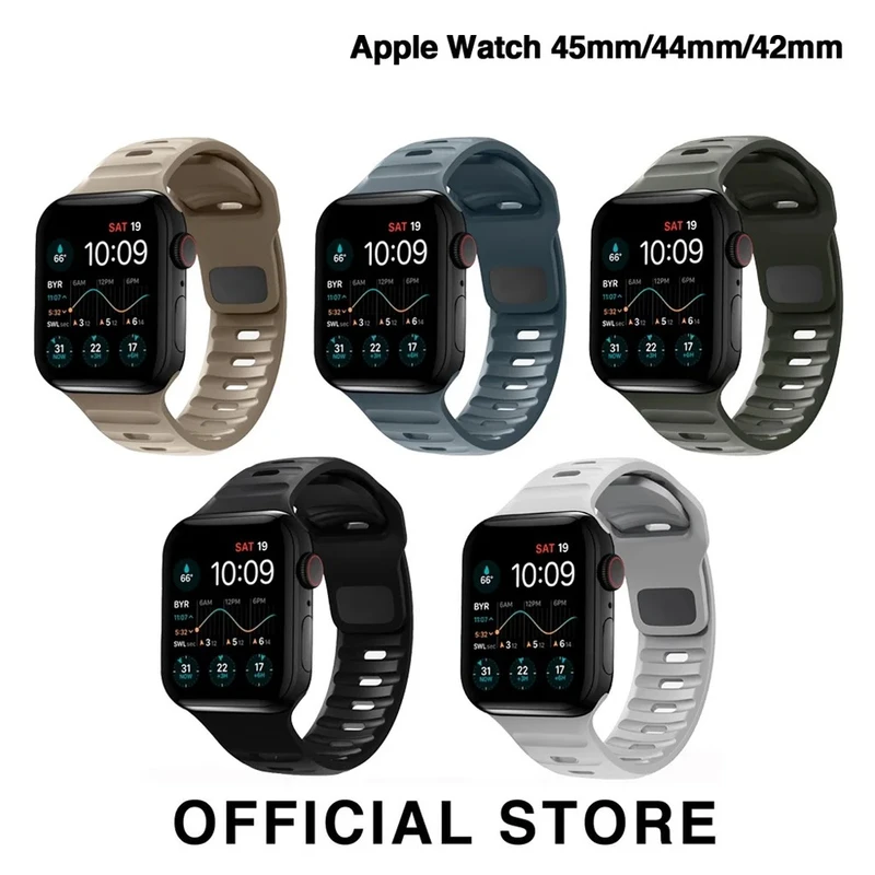 خرید بند سیلیکونی اسپیگن مدل SPIGEN SPORT مناسب برای اپل واچ سایز 42/44/45/49 میلی متری از دیجی اکسس