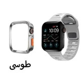 خرید بند سیلیکونی اسپیگن مدل SPIGEN SPORT برای اپل واچ سری se/1/2/3/4/5/6/7/8/9/se2021/se2023/se aluminumسایز 38 / 40 / 41 میلی متر به همراه کاور دیفندر از دیجی اکسس