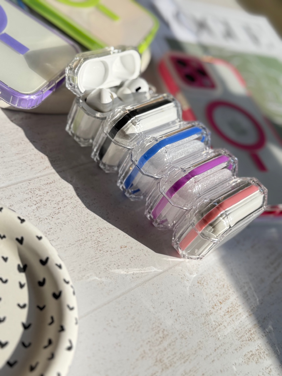 خرید کاور ایرپاد ست قاب مگ سیف دار رنگی (کدa0141) airpods 1/2 از دیجی اکسس