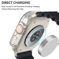 خرید کاور ساعت هوشمند مدل Full Cover مناسب برای اپل واچ Ultra 49 mm به همراه محافظ صفحه نمایش از دیجی اکسس