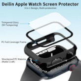 خرید کاور مدل Full-Wm مناسب برای اپل واچ سری se/1/2/3/4/5/6/7/8/9/2021/2023/aluminum case سایز 45 میلی متری به همراه محافظ صفحه نمایش از دیجی اکسس
