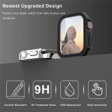 خرید کاور مدل Full-Wm مناسب برای اپل واچ سری se/1/2/3/4/5/6/7/8/9/2021/2023/aluminum case سایز 45 میلی متری به همراه محافظ صفحه نمایش از دیجی اکسس