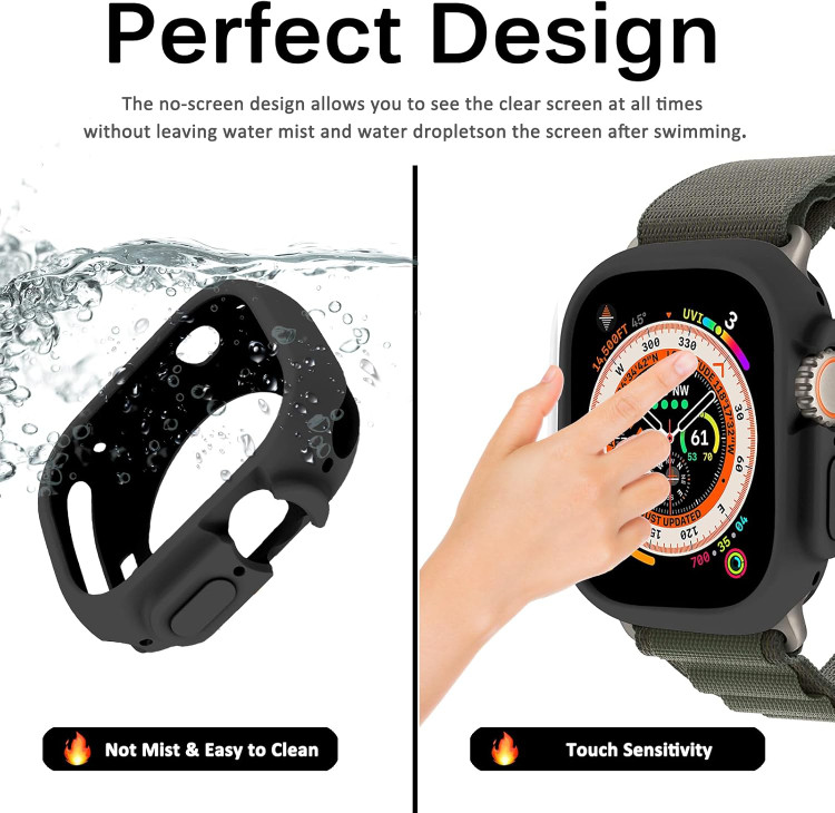 خرید کاور ساعت هوشمند مدل silicon bumper مناسب برای اپل واچ Ultra / Ultra 2 49 mm با بهترین کیفیت از دیجی اکسس