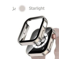 خرید کاور مدل Full Cover مناسب برای اپل واچ سری se/1/2/3/4/5/6/7/8/9/2021/2023/aluminum case سایز 44 میلی متری به همراه محافظ صفحه نمایش از دیجی اکسس