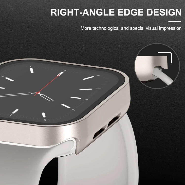 خرید کاور مدل Full Cover مناسب برای اپل واچ سری se/1/2/3/4/5/6/7/8/9/2021/2023/aluminum case سایز 44 میلی متری به همراه محافظ صفحه نمایش از دیجی اکسس
