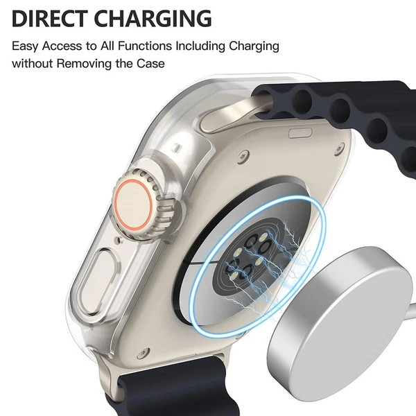 خرید کاور مدل Full Cover مناسب برای اپل واچ Ultra / Ultra 2/Ultra 3 49 mm به همراه محافظ صفحه نمایش از دیجی اکسس