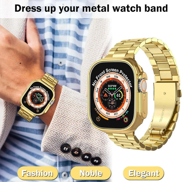 خرید کاور مدل bumper مناسب برای اپل واچ سری SE/1/2/3/4/5/6/7/8/9/2021/2023/ALUMINUM CASE سایز 42 میلی متری ازدیجی اکسس