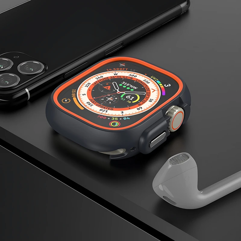 خرید کاور مدل Perfect Bumper مناسب برای اپل واچ سری Se/1/2/3/4/5/6/7/8/9/2021/2023/Aluminumcase سایز 45 میلی متری از دیجی اکسس