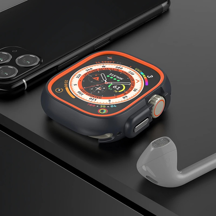 خرید کاور مدل Perfect Bumper مناسب برای اپل واچ سری Se/1/2/3/4/5/6/7/8/9/2021/2023/Aluminumcase سایز 45 میلی متری از دیجی اکسس