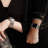 کاور ساعت هوشمند مدل lux-WM مناسب برای اپل واچ سری se/1/2/3/4/5/6/7/8/9/2021/2023/aluminumcase سایز 41/40/38 میلی متری