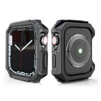 خرید کاور مدل Carbon Bumper مناسب برای اپل واچ سری Se/1/2/3/4/5/6/7/8/9/AluminumCase سایز 45 میلی متری از دیجی اکسس