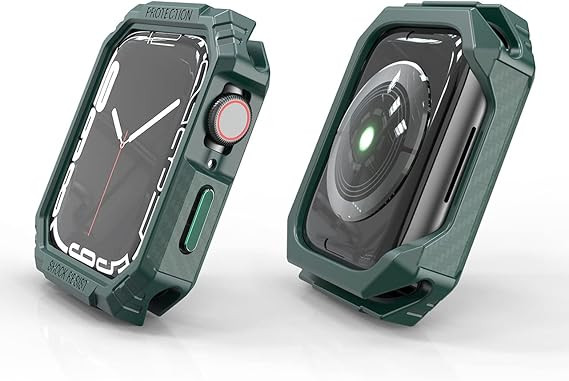 خرید کاور مدل Carbon Bumper مناسب برای اپل واچ سری Se/1/2/3/4/5/6/7/8/9/AluminumCase سایز 45 میلی متری از دیجی اکسس