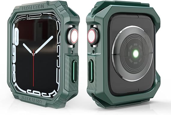 خرید کاور مدل Carbon Bumper مناسب برای اپل واچ سری Se/1/2/3/4/5/6/7/8/9/AluminumCase سایز 45 میلی متری از دیجی اکسس