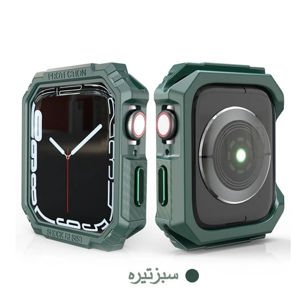 خرید کاور مدل Carbon Bumper مناسب برای اپل واچ سری Se/1/2/3/4/5/6/7/8/9/AluminumCase سایز 45 میلی متری از دیجی اکسس