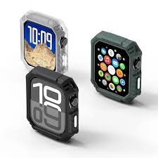 خرید کاور مدل Carbon Bumper مناسب برای اپل واچ سری Se/1/2/3/4/5/6/7/8/9/AluminumCase سایز 45 میلی متری از دیجی اکسس