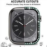 خرید کاور نگینی مدل GEM BUMPER مناسب برای اپل واچ سری SE/1/2/3/4/5/6/7/8/9/AluminumCase سایز 44 میلی متری از دیجی اکسس