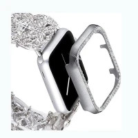 خرید کاور نگینی مدل GEM BUMPER مناسب برای اپل واچ سری SE/1/2/3/4/5/6/7/8/9/AluminumCase سایز 44 میلی متری از دیجی اکسس